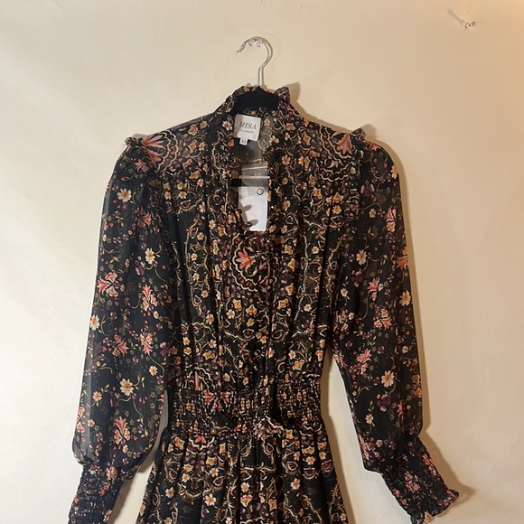 Anthropologie MISA Ruffled Floral Maxi Dress - Picture 13 of 14